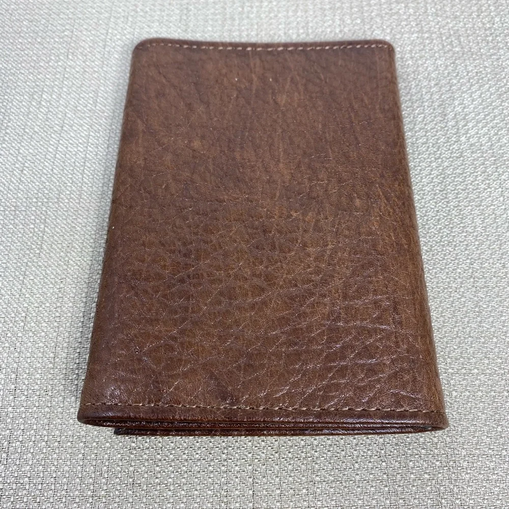 PRINCE GARDNER VINTAGE BROWN LEATHER MENS WALLET - Picture 2 of 10
